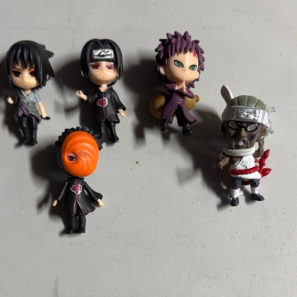Anime Character Naruto Mini Figures Set - Multicolor